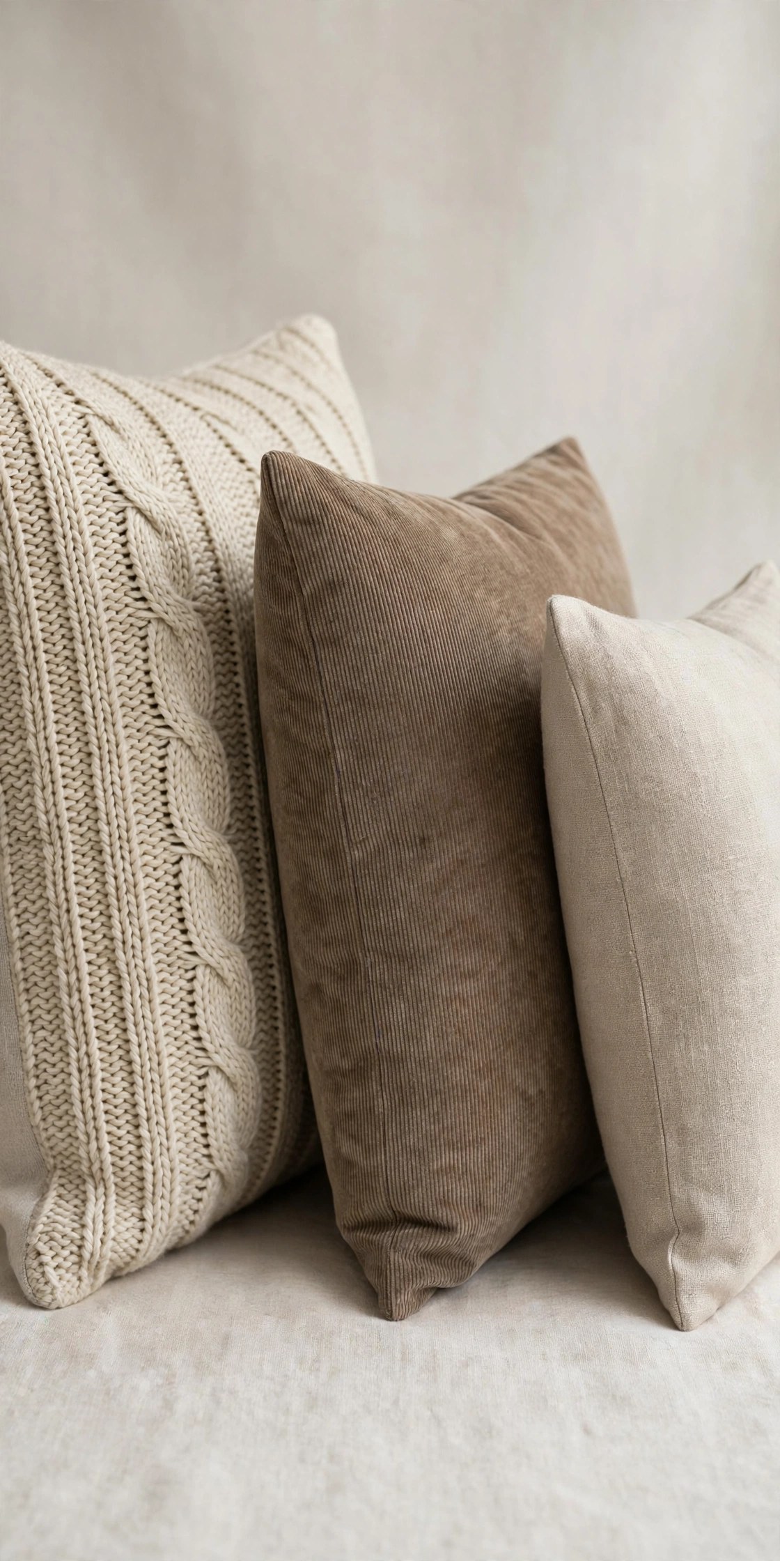 Throw pillow size comparison 22 20 18 inch